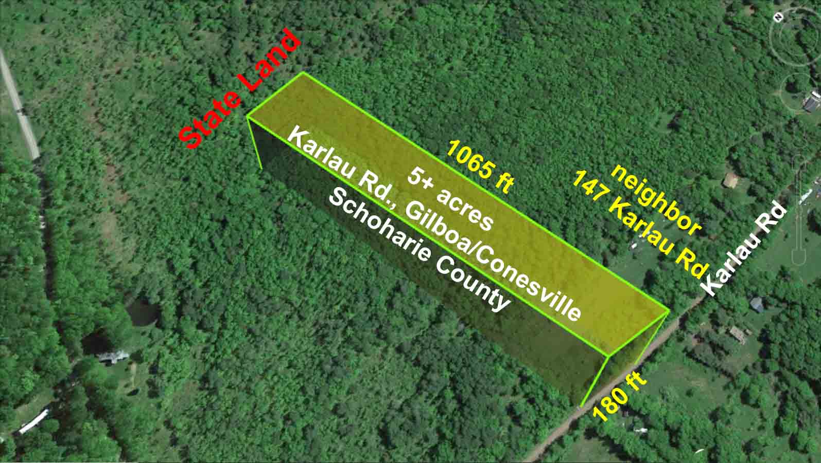 Willow Way – 5 Level Country Acres adjoining State Land – Conesville NY –  Meadows & Woods – Electric – No Zoning –  3 hrs/NYC, 1 hr Albany. Only $19,900!